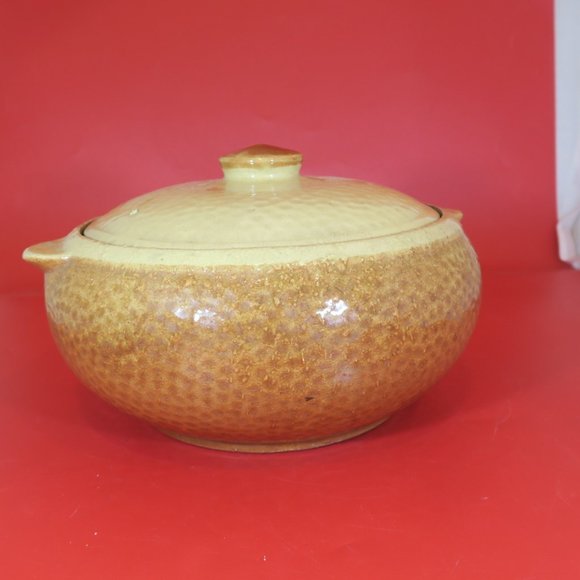 KLA Ham'rd Vintage Oven Ware Lidded Pottery Bowl 43-18 - Picture 2 of 16